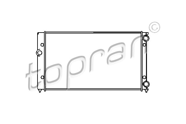 TOPRAN 103 005 Radiatore, Raffreddamento motore-Radiatore, Raffreddamento motore-Ricambi Euro