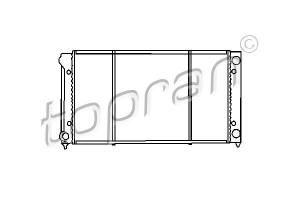 TOPRAN 103 445 Radiatore, Raffreddamento motore