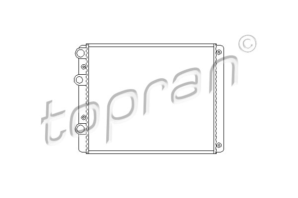 TOPRAN 109 777 Radiatore, Raffreddamento motore