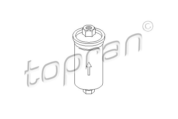 TOPRAN 103 607 Filtro carburante