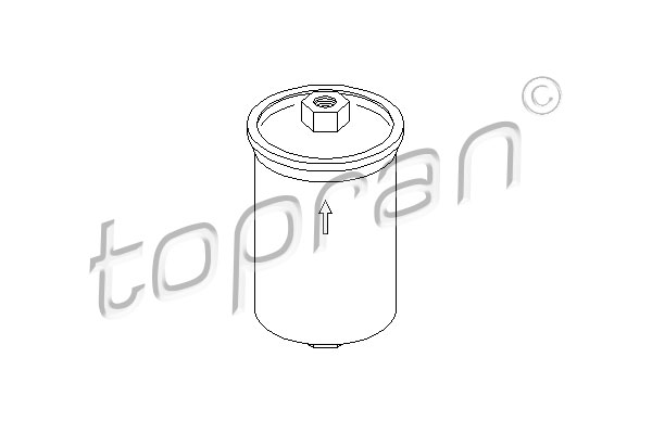 TOPRAN 104 393 Filtro carburante