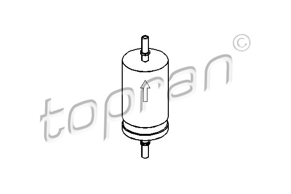 TOPRAN 107 693 Filtro carburante