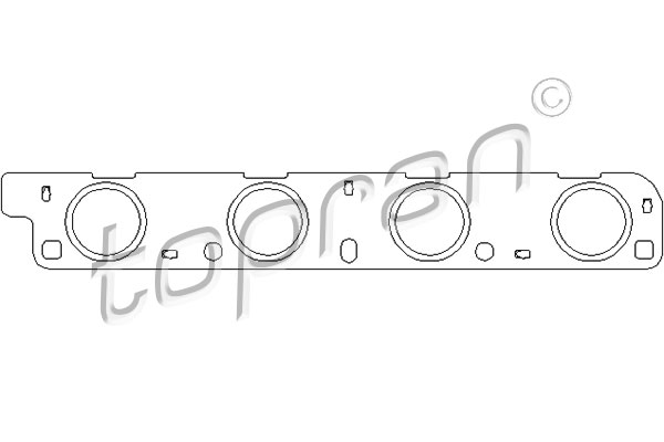 TOPRAN 111 932 Guarnizione, Collettore gas scarico