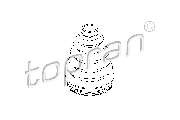 TOPRAN 109 414 Cuffia, Semiasse-Cuffia, Semiasse-Ricambi Euro