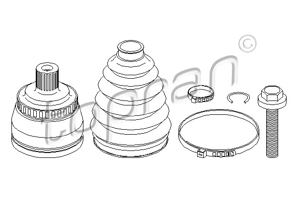 TOPRAN 109 395 Kit giunti, Semiasse