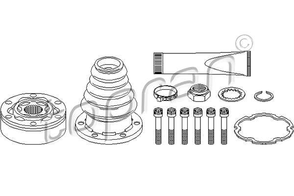 TOPRAN 108 356 Kit giunti, Semiasse