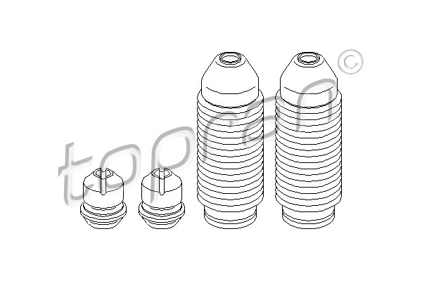 TOPRAN 914 101 Kit parapolvere, Ammortizzatore