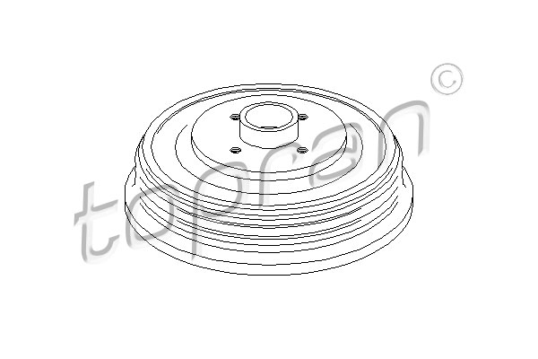 TOPRAN 112 138 Tamburo freno-Tamburo freno-Ricambi Euro