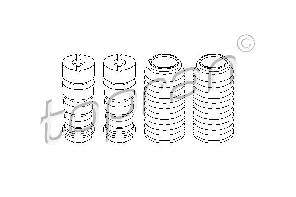 TOPRAN 915 017 Kit parapolvere, Ammortizzatore