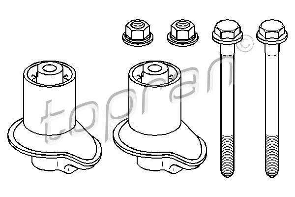 TOPRAN 111 006 Kit cuscinetti, Corpo assiale-Kit cuscinetti, Corpo assiale-Ricambi Euro