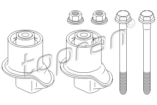 TOPRAN 111 007 Kit cuscinetti, Corpo assiale-Kit cuscinetti, Corpo assiale-Ricambi Euro