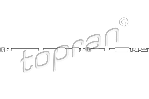 TOPRAN 110 393 Flessibile del freno-Flessibile del freno-Ricambi Euro