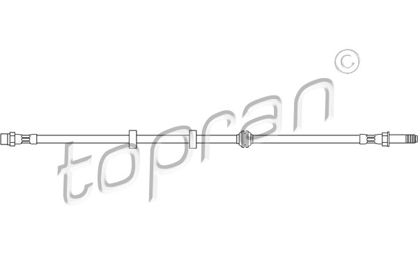 TOPRAN 110 401 Flessibile del freno-Flessibile del freno-Ricambi Euro