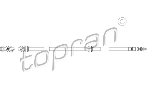 TOPRAN 111 058 Flessibile del freno-Flessibile del freno-Ricambi Euro