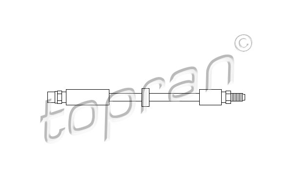 TOPRAN 108 909 Flessibile del freno