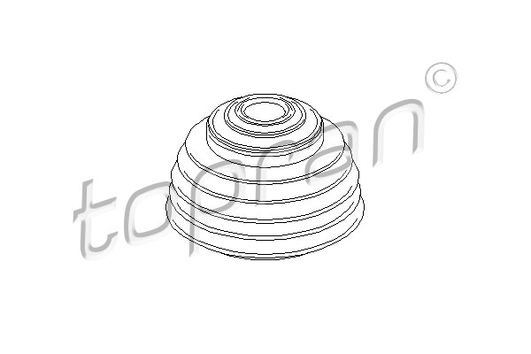 TOPRAN 111 328 Guaina parapolvere, Grano di sicurezza-Braccio asta innesto