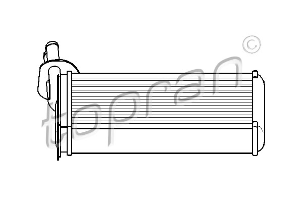 TOPRAN 108 614 Scambiatore calore, Riscaldamento abitacolo