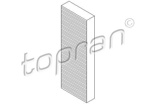 TOPRAN 110 547 Filtro, Aria abitacolo-Filtro, Aria abitacolo-Ricambi Euro