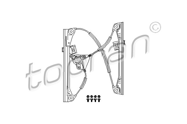 TOPRAN 111 264 Alzacristallo-Alzacristallo-Ricambi Euro