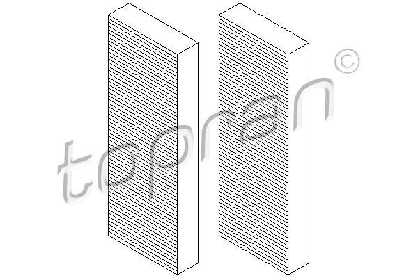 TOPRAN 112 296 Filtro, Aria abitacolo