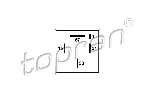 TOPRAN 107 259 Relè, Pompa carburante-Relè, Pompa carburante-Ricambi Euro