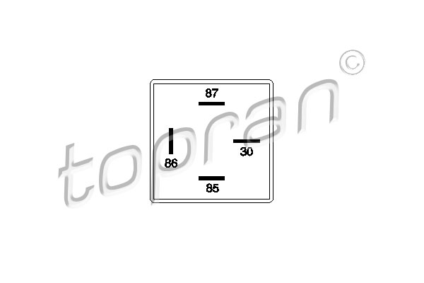 TOPRAN 107 262 Relè, Pompa carburante