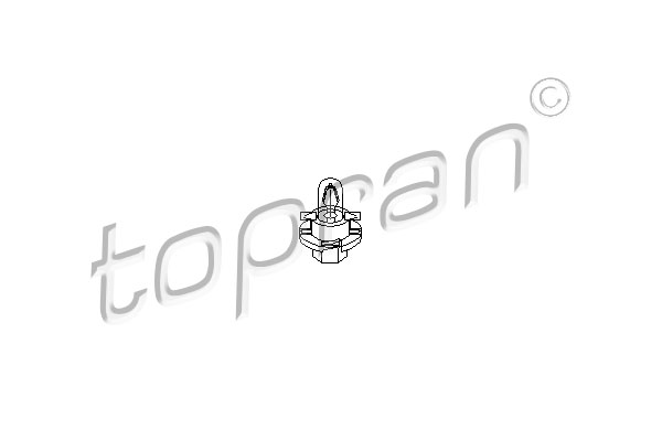TOPRAN 104 366 Lampadina, Illuminazione strumentazione-Lampadina, Illuminazione strumentazione-Ricambi Euro