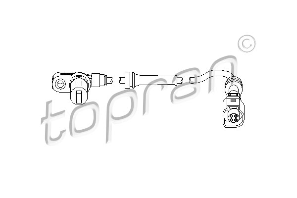 TOPRAN 112 227 Sensore, N° giri ruota