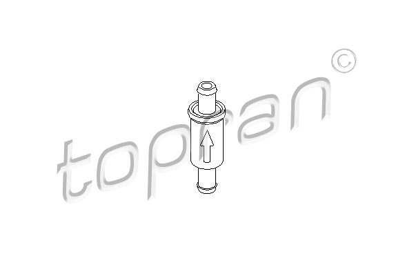TOPRAN 101 975 Valvola, Condotto acqua lavavetro