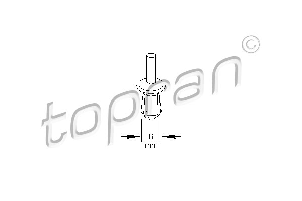 TOPRAN 111 110 Rivetto d'espansione