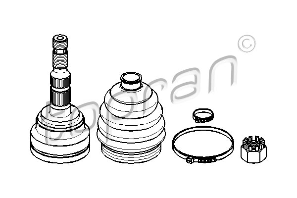 TOPRAN 206 112 Kit giunti, Semiasse