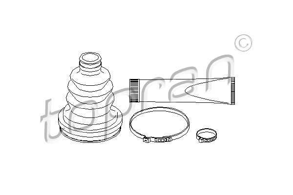 TOPRAN 200 526 Kit cuffia, Semiasse