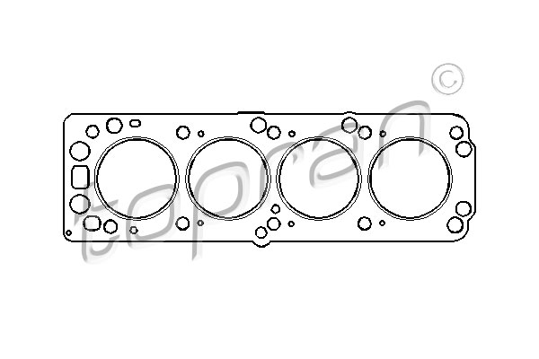 TOPRAN 201 151 Guarnizione, Testata-Guarnizione, Testata-Ricambi Euro