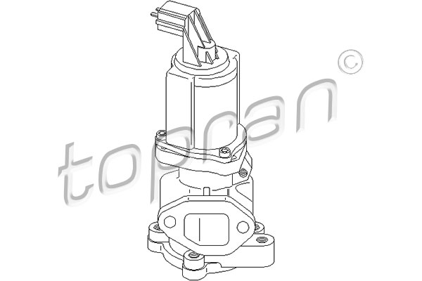 TOPRAN 207 097 Valvola ricircolo gas scarico-EGR