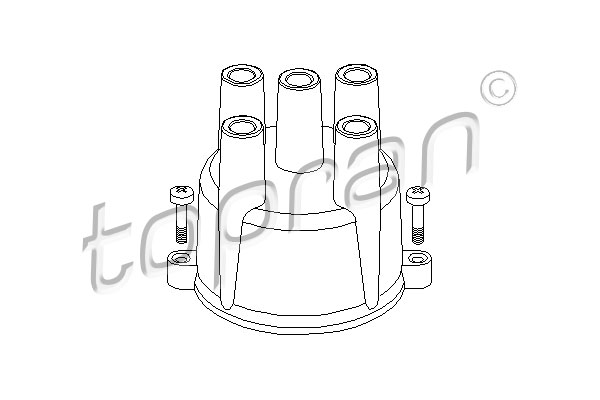 TOPRAN 202 006 Calotta distributore accensione-Calotta distributore accensione-Ricambi Euro