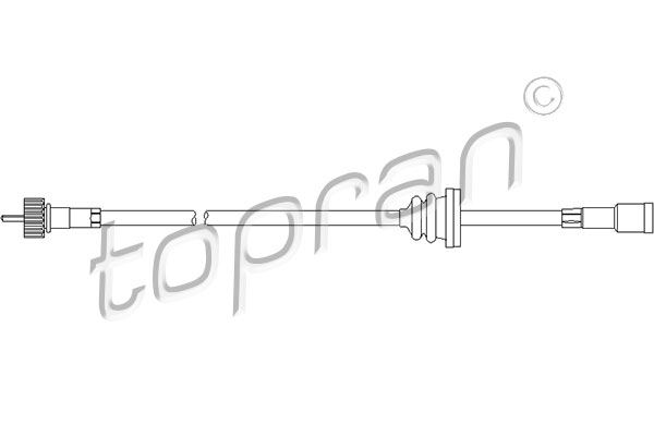 TOPRAN 202 218 Alberino flessibile tachimetro-Alberino flessibile tachimetro-Ricambi Euro