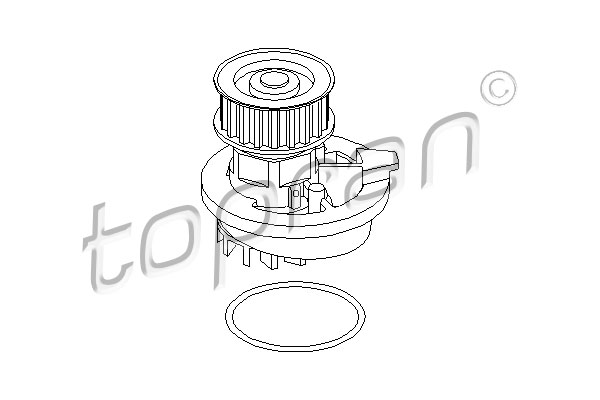 TOPRAN 202 284 Pompa acqua-Pompa acqua-Ricambi Euro