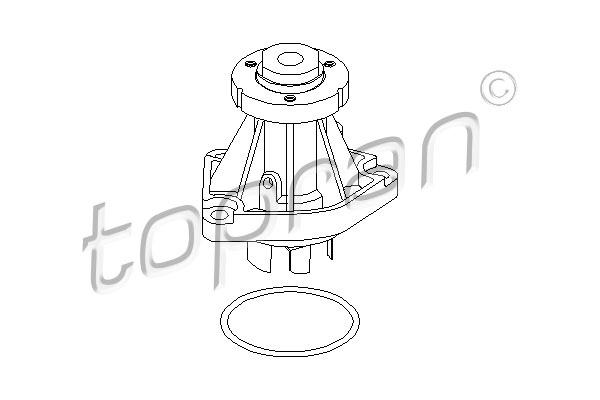 TOPRAN 205 227 Pompa acqua