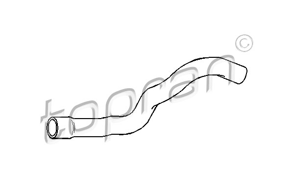 TOPRAN 206 706 Flessibile radiatore-Flessibile radiatore-Ricambi Euro