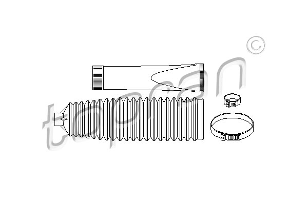 TOPRAN 207 132 Kit soffietto, Sterzo