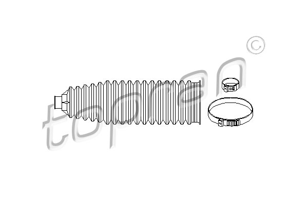 TOPRAN 206 631 Kit soffietto, Sterzo