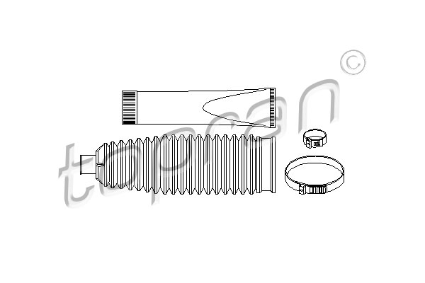 TOPRAN 207 163 Kit soffietto, Sterzo