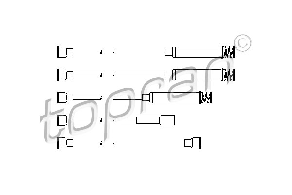 TOPRAN 202 511 Kit cavi accensione-Kit cavi accensione-Ricambi Euro