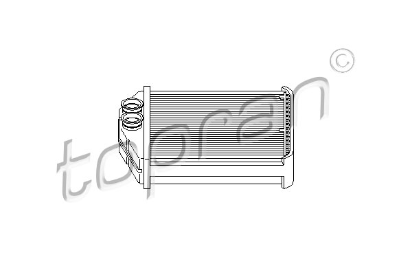 TOPRAN 207 469 Scambiatore calore, Riscaldamento abitacolo