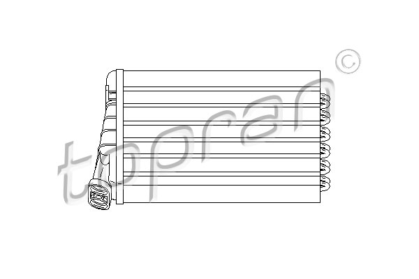 TOPRAN 207 470 Scambiatore calore, Riscaldamento abitacolo
