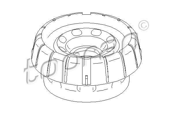 TOPRAN 207 501 Supporto ammortizzatore a molla