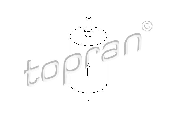 TOPRAN 207 024 Filtro carburante-Filtro carburante-Ricambi Euro
