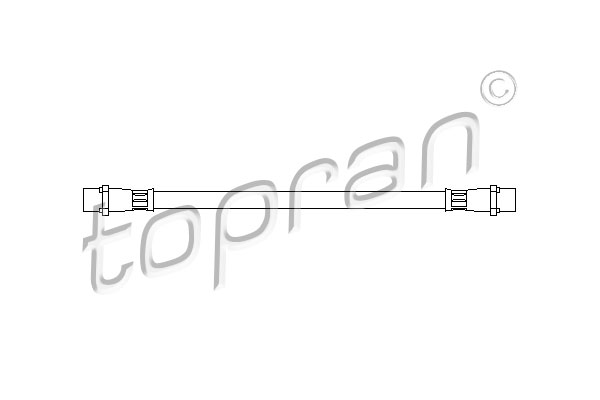 TOPRAN 205 829 Flessibile del freno