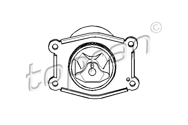 TOPRAN 206 565 Sospensione, Motore-Sospensione, Motore-Ricambi Euro