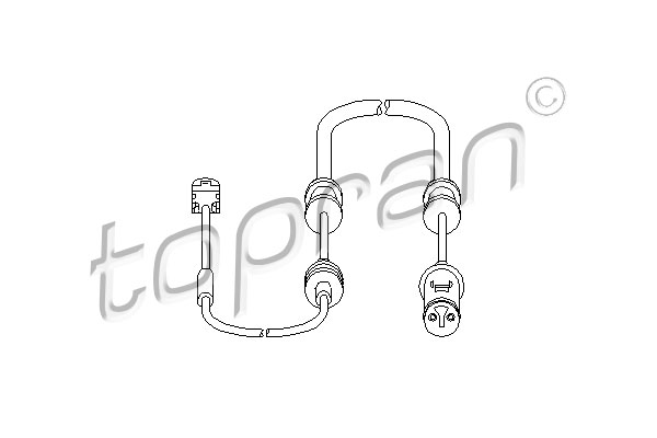 TOPRAN 207 454 Sensore, Usura pastiglia freno/mat. d'attrito